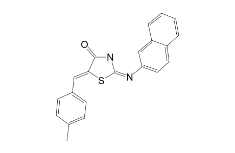 5-(4-Methylbenzylidene)-2-(naphthalen-2-ylimino) thiazolidin-4-one