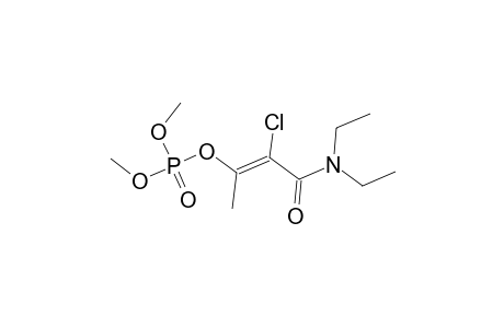 Phosphoric acid, 2-chloro-3-(diethylamino)-1-methyl-3-oxo-1-propenyl dimethyl ester