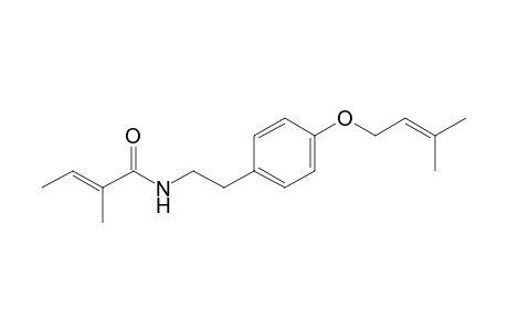N-TYGLOYL-2-(4-PRENYLOXY-PHENYL)-ETHYLAMINE