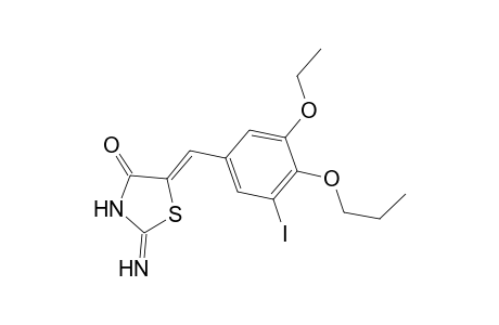 (5Z)-2-amino-5-(3-ethoxy-5-iodo-4-propoxy-benzylidene)-2-thiazolin-4-one