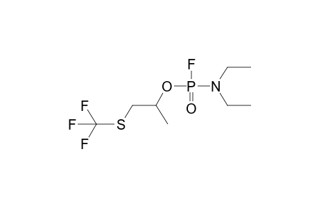 O-(1-METHYL-2-TRIFLUOROMETHYLTHIO)ETHYL N,N-DIETHYLAMIDOPHOSPHOROFLUORIDATE