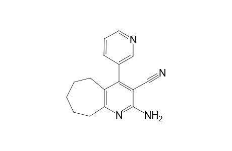 2-amino-4-(3-pyridyl)-6,7,8,9-tetrahydro-5H-cyclohepta[b]pyridine-3-carbonitrile