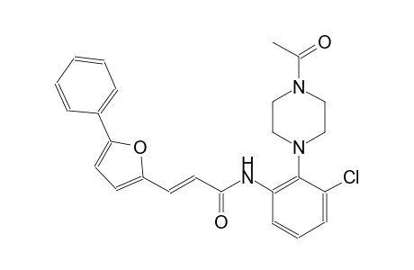 2-propenamide, N-[2-(4-acetyl-1-piperazinyl)-3-chlorophenyl]-3-(5-phenyl-2-furanyl)-, (2E)-