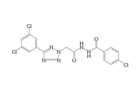 1-(p-chlorobenzoyl)-2-{[5-(3,5-dichlorophenyl)-2H-tetrazol-2-yl]acetyl}hydrazine