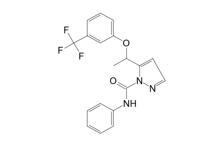 5-{1-[(alpha,alpha,alpha-TRIFLUORO-m-TOLYL)OXY]ETHYL}PYRAZOLE-1-CARBOXANILIDE