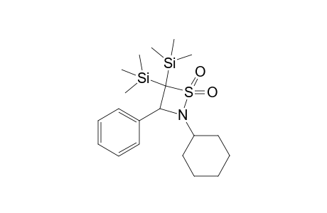 (2-cyclohexyl-1,1-diketo-3-phenyl-4-trimethylsilyl-thiazetidin-4-yl)-trimethyl-silane