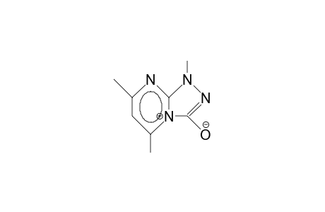 1,5,7-Trimethyl-1H-1,2,4-triazolo(4,3-A)pyrimidinium-3-olate