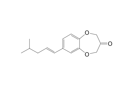 (1'E)-7-(4'-Methylpent-1'-enyl)-2H-benzo[b][1,4]dioxepin-3(4H)-one