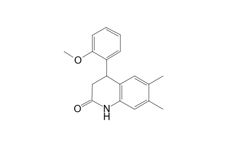 4-(2-Methoxy-phenyl)-6,7-dimethyl-3,4-dihydro-1H-quinolin-2-one
