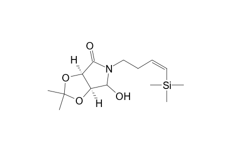 (3R,4S)-1-[(Z)-4-(trimethylsilyl)-3-butenyl]-3,4-(isopropylidenedioxy)-5-hydroxypyprrolidin-2-one