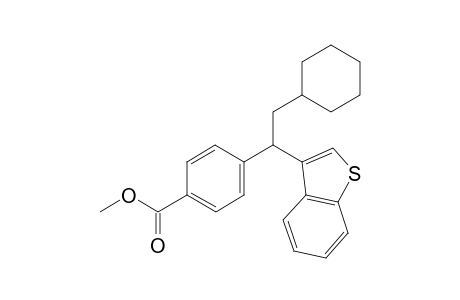 methyl 4-(1-(benzo[b]thiophen-3-yl)-2-cyclohexylethyl)benzoate