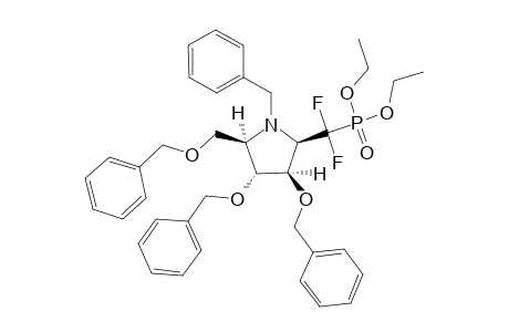 (2R,3R,4R,5R)-1-(benzyl)-3,4-bis(benzyloxy)-2-(benzyloxymethyl)-5-(diethoxyphosphoryl-difluoro-methyl)pyrrolidine