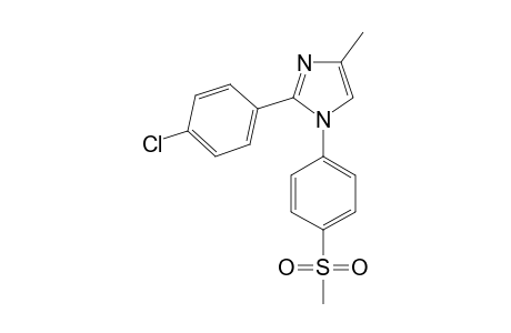 4-METHYL-2-(4-CHLOROPHENYL)-1-[(4-METHYLSULFONYL)-PHENYL]-1H-IMIDAZOLE