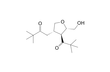 (+-)-1-[(3S,4S,5S)-4-(2,2-dimethylpropanoyl)-5-(hydroxymethyl)tetrahydro-3-furanyl]-3,3-dimethyl-2-butanone