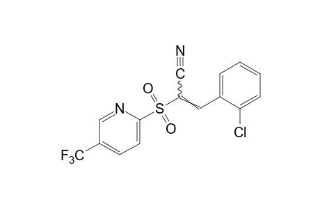 o-chloro-alpha-{[5-(trifluoromethyl)-2-pyridyl]sulfonyl}cinnamonitrile