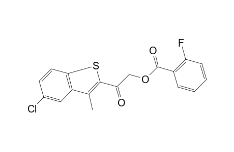 5-chloro-3-methylbenzo[b]thien-2-yl hydroxymethyl ketone, o-fluorobenzoate