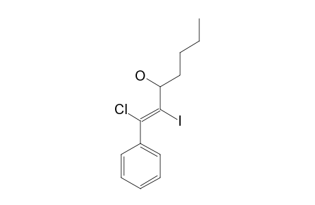 (E)-1-CHLORO-2-IODO-1-PHENYLHEPT-1-EN-3-OL