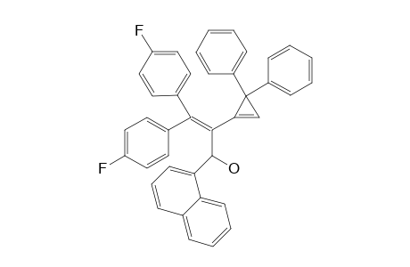 2-(3,3-Diphenylcycloprop-1-en-1-yl)-3,3-bis(4-fluorophenyl)-1-(naphthalen-1-yl)prop-2-en-1-ol