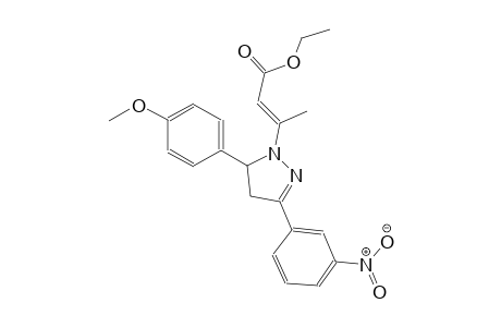 ethyl (2E)-3-[5-(4-methoxyphenyl)-3-(3-nitrophenyl)-4,5-dihydro-1H-pyrazol-1-yl]-2-butenoate