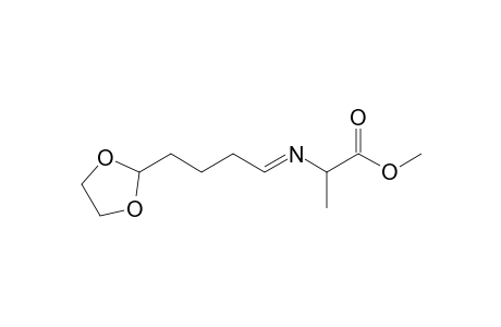 Methyl N-[4-(1',3'-Dioxolan-2'-yl)butylidene]alaninate