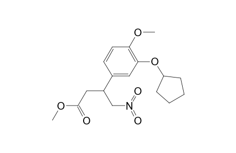 Methyl 3-(3-(cyclopentyloxy)-4-methoxyphenyl)-4-nitrobutanoate