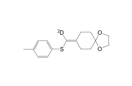 8-(Deuterio-p-tolylsulfanylmethylene}-1,4-dioxaspiro[4.5]decane