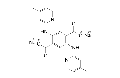 2,5-bis[(4-methyl-2-pyridyl)amino]terephthalic acid, disodium salt