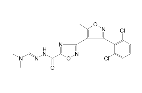 3-[3-(2,6-dichlorophenyl)-5-methyl-4-isoxazolyl]-1,2,4-oxadiazole-5-carboxylic acid, [(dimethylamino)methylene]hydrazide