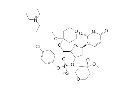 R(P)-2',5'-O-BIS-(METHOXYTETRAHYDROPYRANYL)-URIDINE-3'-(4-CHLOROPHENYL-PHOSPHOROTHIOATE-TRIETHYLAMMONIUM-SALT