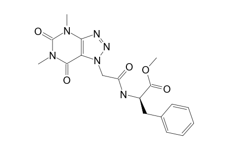 1-[4,6-DIMETHYL-1H-[1,2,3]-TRIAZOLO-[4,5-D]-PYRIMIDINE-5,7(4H,6H)-DIONE]-ACETYL-L-PHENYLALANINE-METHYLESTER