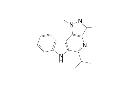 1,3-Dimethyl-5-isopropyl-1H,6H-pyrazolo[3',4' : 5,6]pyrido[3,4-b]indole