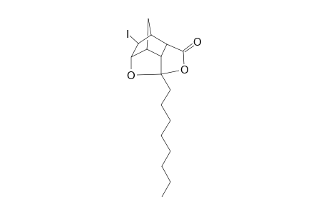 4,11-Dioxa-9-iodo-5-octyl-3-oxotetracycloundecane Cage Compound