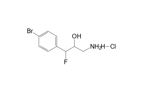 3-Fluoro-3-(p-bromophenyl)-2-hydroxypropylamine - Hydrochloride