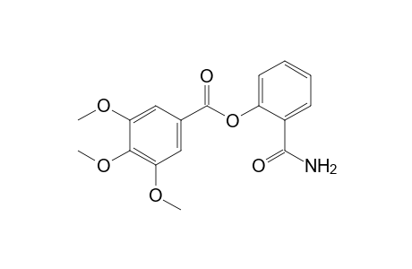 3,4,5-Trimethoxybenzoic acid, o-carbamoylphenyl ester