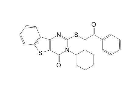 3-cyclohexyl-2-[(2-oxo-2-phenylethyl)sulfanyl][1]benzothieno[3,2-d]pyrimidin-4(3H)-one