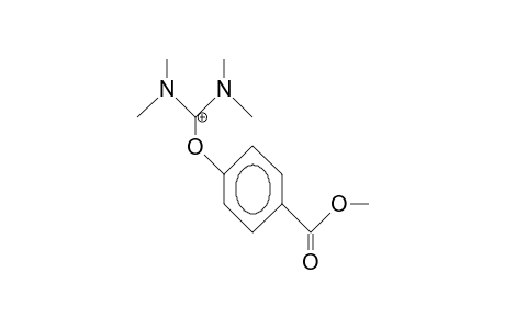 2-(P-Methoxycarbonyl-phenyl)-1,1,3,3-tetramethyl-isouronium cation