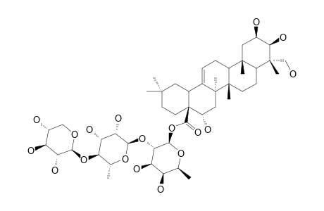 28-O-BETA-D-XYLOPYRANOSYL-(1->4)-ALPHA-L-RHAMNOPYRANOSYL-(1->2)-BETA-D-FUCOPYRANOSIDE