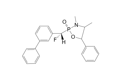 2-[(1S)-.alpha.-Fluoro(m-phenyl)benzyl]-3,4-dimethyl-2-oxo-5-phenyl-1,3,2.lambda.(5)-oxazaphospholidine