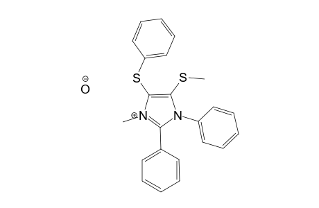 1-Methyl-4-(methylthio)-2,3-diphenyl-5-(phenylthio)imidazolium hydroxide