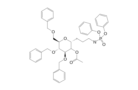 2,6-Anhydro-1,3,4-tri-o-benzyl-9-[(diphenoxyphosphoryl)amino]-7,8,9-trideoxy-D-glycero-1-gulo-nonitol