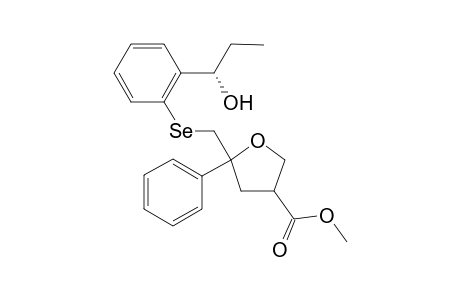 trans-Methyl 5-{[2-[(S)-1-hydroxypropyl]phenylselanylmethyl}-5-phenyltetrahydrofuran-3-carboxylate