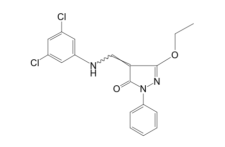 4-[(3,5-DICHLOROANILINO)METHYLENE]-3-ETHOXY-1-PHENYL-2-PYRAZOLIN-5-ONE