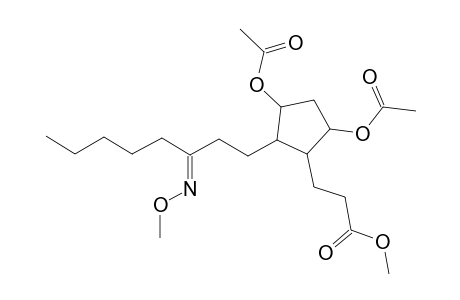 3-[3,5-diacetoxy-2-[(3E)-3-methyloximinooctyl]cyclopentyl]propionic acid methyl ester