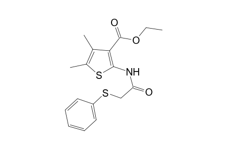 Ethyl 4,5-dimethyl-2-([(phenylsulfanyl)acetyl]amino)-3-thiophenecarboxylate