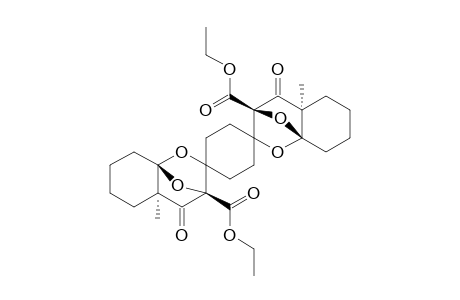 8,8''-diethyl (1R,1''R,6R,6''R,8R,8''R)-6,6''-dimethyl-7,7''-dioxodispiro[10,11-dioxatricyclo[6.2.1.0(1,6)]undecane-9,1'-cyclohexane-4',9''-[10,11]dioxatricyclo[6.2.1.0(1,6)]undecane]-8,8''-dicarboxylate