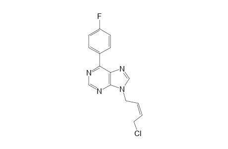 N9-[(Z)-4'-CHLORO-2'-BUTENYL-1'-YL]-6-(4-FLUOROPHENYL)-PURINE