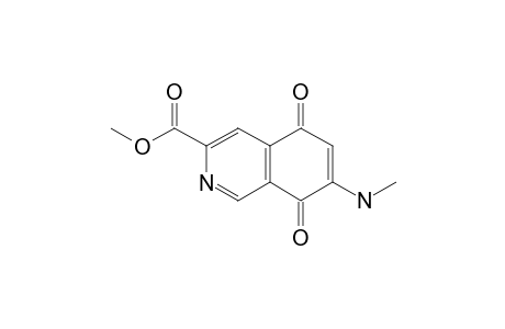 MANSOURAMYCIN_C;3-CARBOMETHOXY-7-METHYLAMINOISOQUINOLINE-5,8-DIONE