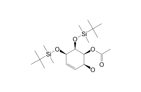 (-)-1L-3-O-ACETYL-1,2-BIS-([(TERT.-BUTYL)-DIMETHYLSILYL]-OXY)-CYCLOHEX-5-ENE-1,2,3,4/0-TETROL