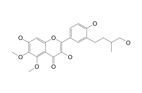 3,7-Dihydroxy-2-[4-hydroxy-3-(4-hydroxy-3-methyl-butyl)phenyl]-5,6-dimethoxy-chromen-4-one