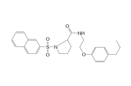 2-pyrrolidinecarboxamide, 1-(2-naphthalenylsulfonyl)-N-[2-(4-propylphenoxy)ethyl]-